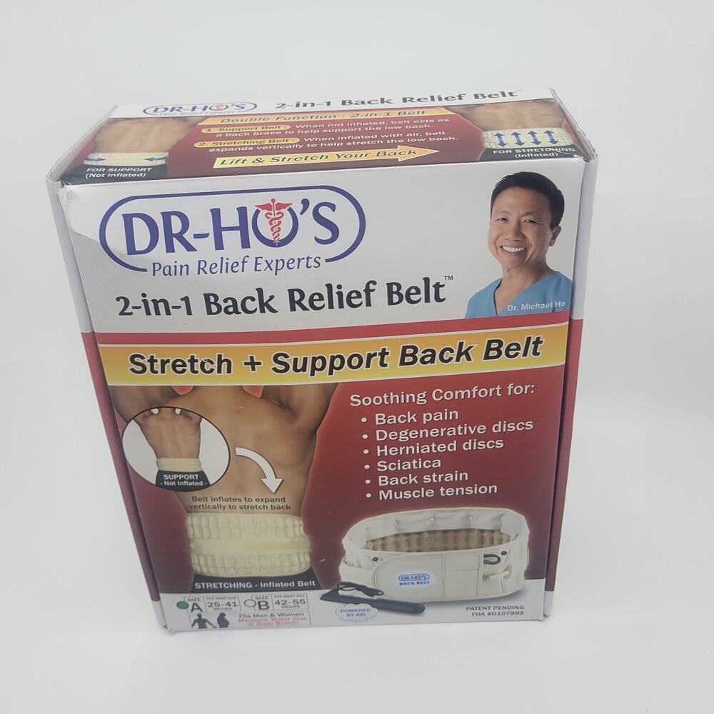 Dr. Ho's 2-in-1 Stretch and Support Back Relief Belt size A 25"- 41"